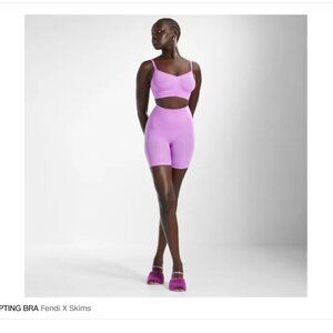 Fendi X Skims Sculpting bra and Shorts set USA Small